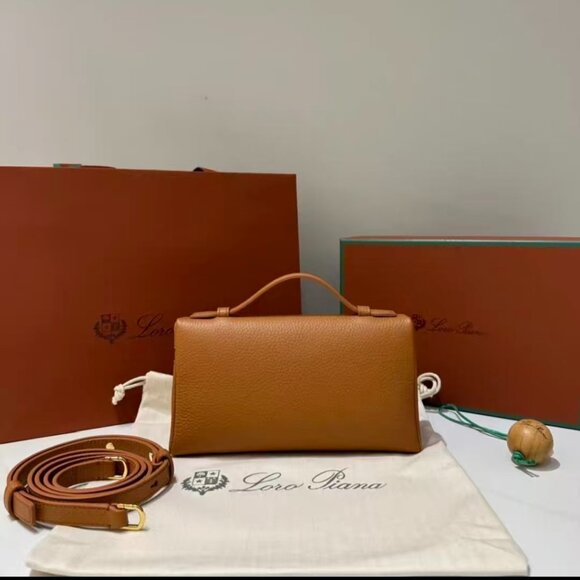 Loro Piana caramel brown minimalist handbag - Picture 2 of 3